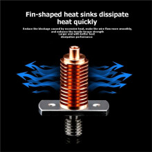 Hotend Kit voor CR10 10S voor Ender3 3S Upgrade Hot End Kit 0.4mm Koper Geplateerde Nozzle 3D Printer Accessoire