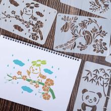 (Set 1-12) 12PCS Hollow Art Stencils for DIY Crafts