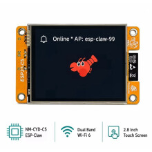 NM-CYD-C5 ESP-Claw KI-Agenten-Board mit ESP-Claw für IoT-Geräte, 2,8"-Bildschirm, Dualband-WLAN für GPT, Claude DeepSeek