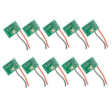 10 Stück LED-Platine für 5S Ladeschutzschaltung, Elektrowerkzeug-Tasten-LED-Betriebsstatus
