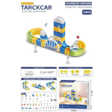 (124pcs)Jouet Train Suspension Gravitaire Enfant avec Pistes Modulaires Enclenchées pour Compétences Cognitives Apprentissage Interactif