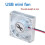 2X  12V Computer  Card Cooling Fan, Semiconductor Hard Disk Chip Heatsink , 4cm Aluminum Cooling Radiator 6