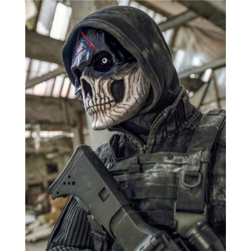 Halloween skull warrior latexmask 1