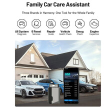 OBD2 -Scanner für die Fahrzeugsystemdiagnose (IOS/Android) - Fahrzeugzustandsprüfung, 6 Reset-Funktionen