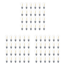 72 Pack 3V LED S14 Replacement Light Bulbs, Shatterproof Outdoor Solar String Light Bulbs, Warm White