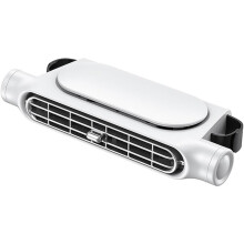 USB Car Seat Headrest Fan, Cordless Leafless Back Seat Cooling Fan for Vehicle Rear Seat Summer Ventilation