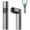 Tragbarer Mini-Nackenventilator, Lippenstift-Multifunktion, Reise-Grau 1