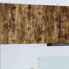 vidaXL Wall Cabinet PORTO Smoked Oak 60 x 31 x 80 cm Engineered Wood