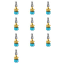 10X R1234Yf à R134a Coupleur Rapide de Côté Bas, Raccord Adaptateur de Tuyau R12 à R134a Connecteur pour la Climatisation des Voitures