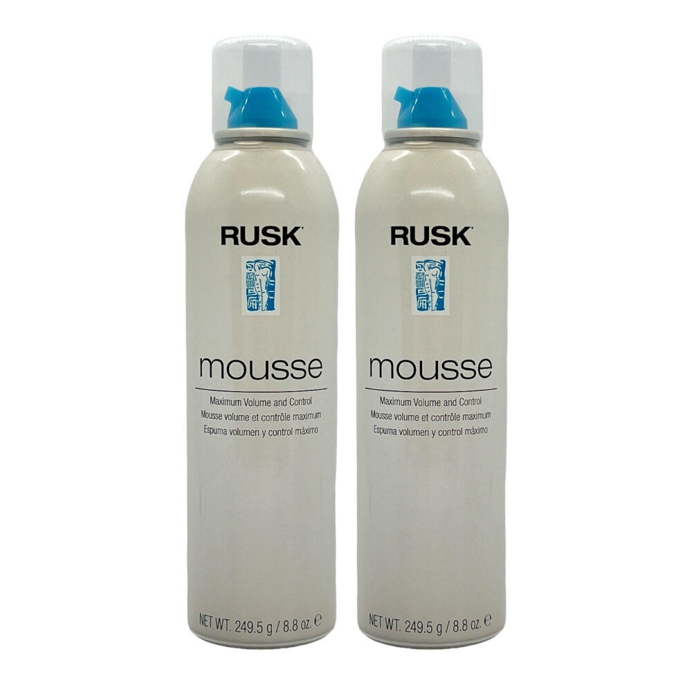 Photos - Hair Styling Product Rusk Maximum Volume & Control Mousse 8.8 Oz (Pack of 2)