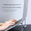 Laptop-Ständer, Edelstahl-Basis, Notebook-Ergonomische-Kurz 8