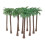 200 Pcs Coconut  Model Trees/Scenery Model Plastic Artificial Layout Rainforest Diorama 7