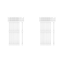 480Pcs Floral Picks Card Holder Plastic Flower Card Holder Stick for Card Photo Floral Bouquet Arrangement 24cm