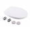 O Shaped Design WC Toilet  Soft Close Top Fix Quick Release Hinge Bathroom Easy Clean White 1