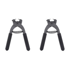 2st 17cm Handbediende Koolstofstalen Stille Tang voor Leerbewerkingsperforator 4 mm (4 Tanden)
