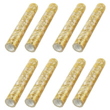 8Pcs Table Runner, Sparkling Polyester Tulle Ribbon Roll with Gold Foil,Birthday Party Wedding Christmas Decor