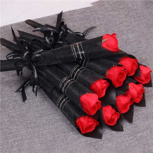 60 Roses Soap Flowers Romantic Wedding Favors Flower for Valentine'S 'S Day Gift Company Red
