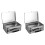 2X White Handle Tinplate Storage Box Large Capacity Desktop Ganizer Gift Tin Carry Box for Candy Coins Iron Tin Box 1