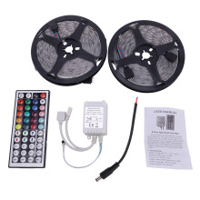 32FT Flexible 3528 RGB LED SMD Strip Light Remote Fairy Lights Room TV Party Bar