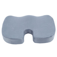 Memory Foam Cushion Back Pain Relief Orthopedic Pillow Office Chair Coccyx Gray