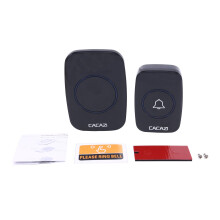 Wireless Doorbell Chime Waterproof Plugin Receiver Adjustable Volume 1000FT Kit