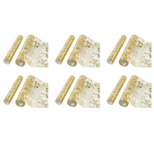 12 StüCk Tisch Tuch, Funkelnde Polyester TüLl Band Rolle mit Goldfolie, Geburtstagsfeier, Hochzeit, Weihnachten Dekoration
