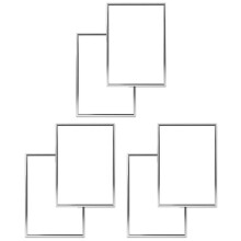 6 Picture Frames, A4 Silver Picture Frames, with Unbreakable S, Picture Frames for Family Photos, 21X30 CM
