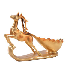 Sika Deer Gold Wine Rack Wine Bottle Rack Resin Practical Sculpture Wine Rack Home Decorations Indoor Crafts Christmas Gifts