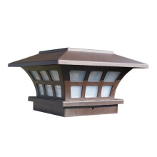 Solar Post Lights Outdoor Fence Deck Caps Light Solar Powered LED Lighting Waterproof for Garden Patio Decoration