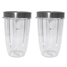 24 Ounce Tall Cup with Lip Rings Compatible for Nutribullet 600W 900W Blenders