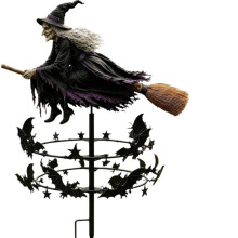 Cute new home witch garden wind spinner garden windmill