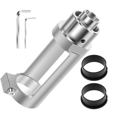 Square Hole Drill Bit Adapter with Drill Bits, Mortising Attachment, Aluminum Hole Drill Mounting Bracket, Drill Fixing
