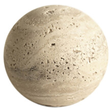 Natural Marble Stone Decor for Table and Shelf Vintage Travertine Sphere Sculpture for Home Decoration B