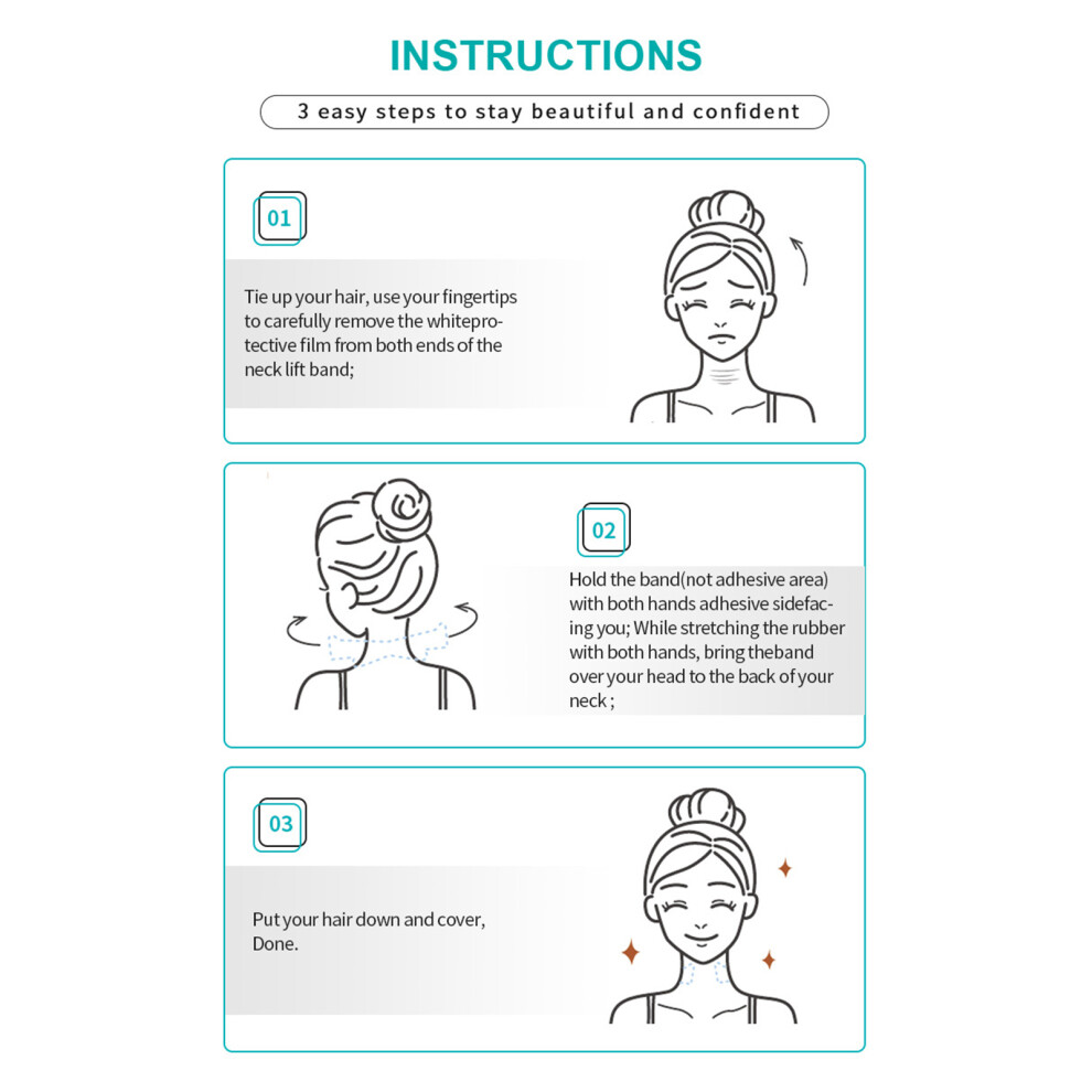 Dcph-Clothing (Elastic Cloth) 20Pcs Neck Lifting Tape, Face & Chin Patch