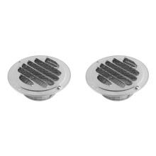 2pcs 80mm Stainless Steel Air Vent Grille Insect Protection Home Exterior Wall Ducting Ventilation Tools Exhaust Hoods