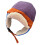 Warm Padded Trapper Hat Soft Breathable Lining Ear Muff-Purple 1