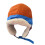 Warm Ear Flap Hat with Color Blocking Design Outdoor-Orange 1