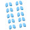 Easy to Install Silicone Nose Pad Secure for Glasses-Light blue 1