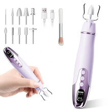 10 In 1 Nail Art Polisher Set Fast Electric Nail Buffer-Purple