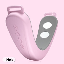(Pink)Microcurrent Beauty Device For Face Jawline With Vshaped Design Vibrating Mode
