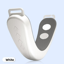 (White)Microcurrent Beauty Device For Face Jawline With Vshaped Design Vibrating Mode
