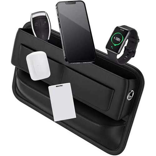 (Flat Line Style) Car Gap Organizer for iPhone, Keys & Glasses