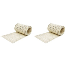 2X Tafelloper Macrame voor Bruiloft in Boho Stijl Beige Crème (15 X 200 Cm) Tafelloper, Vintage Haak Rustiek, Bruiloft