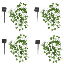 4X Solar Leuchten Ahorn Blatt Lichter Ketten Wasserdichte Außen Girlande Solar Lampe Weihnachten für Garten Dekoration-2M 20 LED