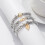 3pcs Heart Beaded Bracelets Stacked Gift Set 1