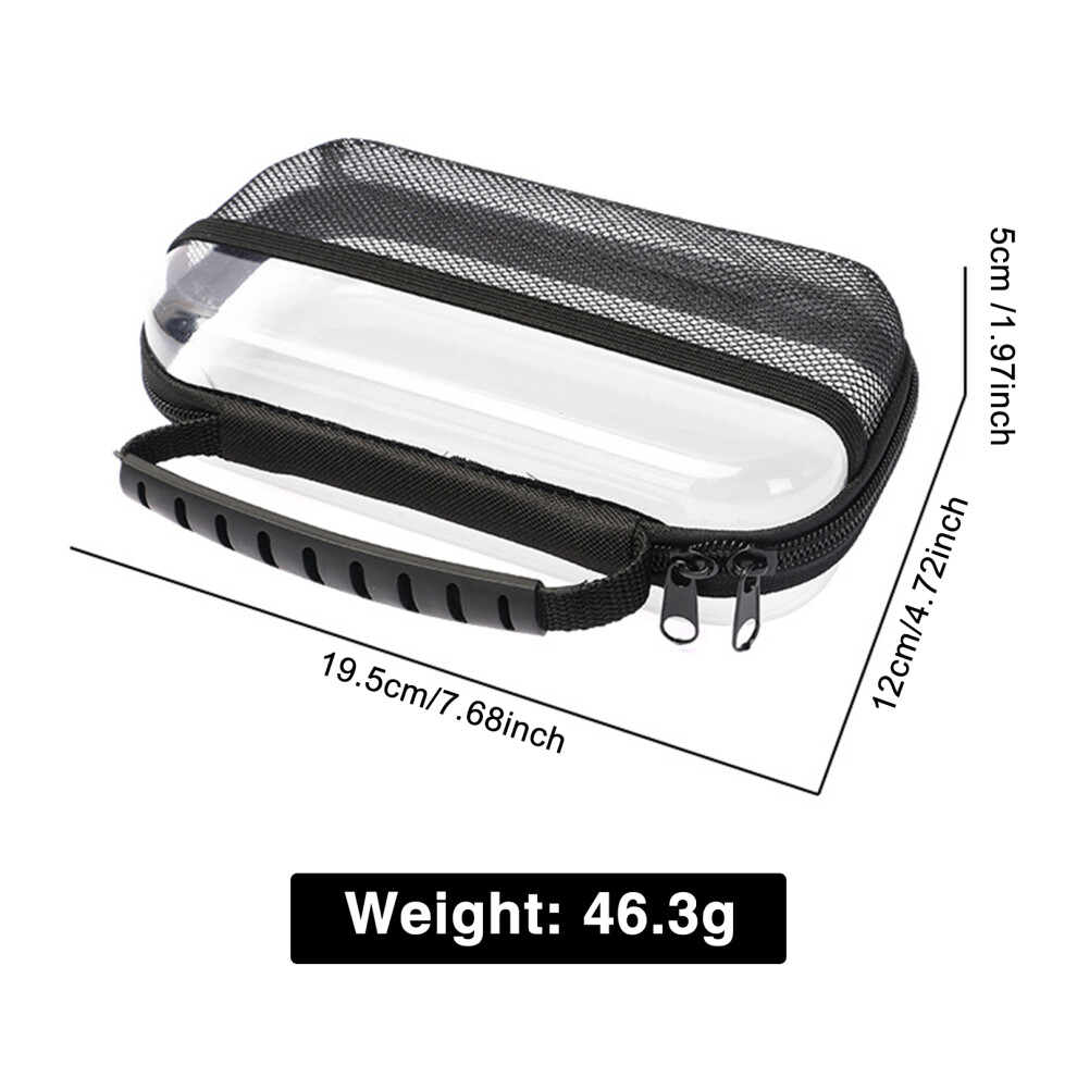 Dcph-Clothing (Small 20*11*5Cm (Weight 46.3G)) Pvc Cosmetic Bag With Zipper - Clear Makeup Organizer