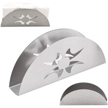 2X Portatovaglioli di Carta Creativa Portatovaglioli Nel Acciaio Inossidabile Organizzatore Un Forma di Ventaglio Contenitore Decorazione per Tavolo
