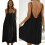 Summer Maxi Dresses Backless Spaghetti Straps-Section 8 XXL 4