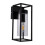 LED Rectangular Outdoor Wall Light Clear Metal Lantern Garden Wall Lamp(Include Bulb)Warm Light 1