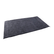 Non Slip Rubber Backed Runner Door Floor Mat Rug Indoor Outdoor Grey 50x90cm